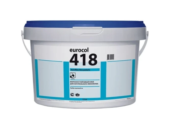Клей для натурального линолеума и пробки Eurocol Еврофлекс Лино Поларис / 418 EUROFLEX LINO Polaris 14кг на Otdelka1.ru
