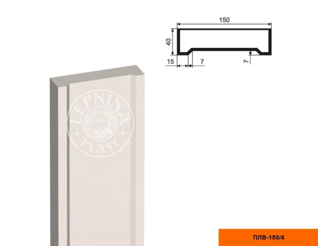 Составная пилястра тело LepninaPlast ПЛВ-150/4 на otdelka1.ru