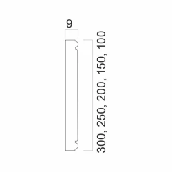 Панель Cosca 100 античная платина B10-553