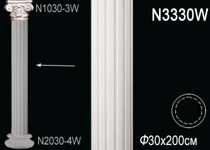 Колонна Perfect / Перфект N3330W на Otdelka1.ru