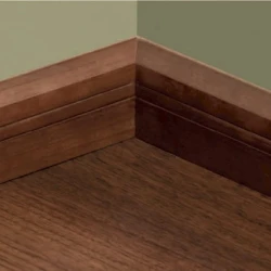 Плинтус массивный Паркетофф / Parketoff Каслин Цвета орех