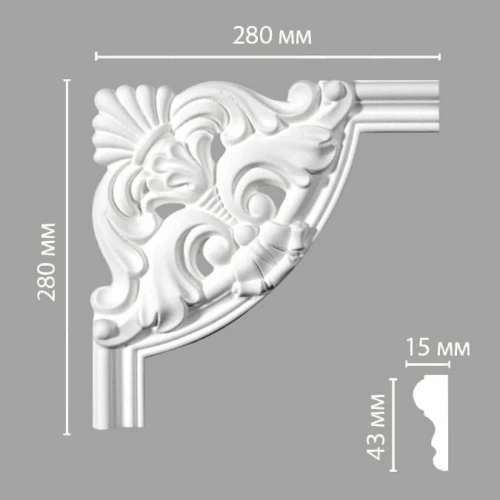 Угол декоративный Decomaster 97154-1 на otdelka1.ru