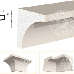 Фасадный карниз LepninaPlast КВ-60/1