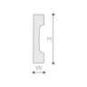 WD2 молдинг Wallstyl NMC 70х15х2000 мм на otdelka1.ru