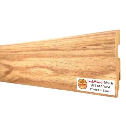 Плинтус МДФ Теквуд / Teckwood 75 мм Дуб Калгари
