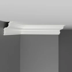 Плинтус потолочный Decomaster D148-115 белый