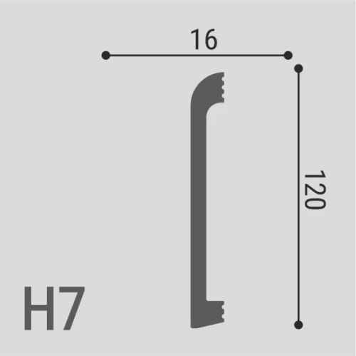 Плинтус напольный Де-Багет XPS POLYMER Н7 на Otdelka1.ru