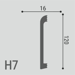 Плинтус напольный Де-Багет XPS POLYMER Н7