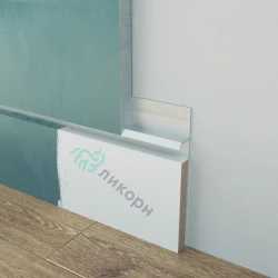 Вставка в скрытый плинтус МДФ Ликорн К-27.70 грунт 70 мм