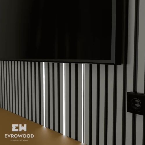 Рейка Evrowood R020 U LED на otdelka1.ru