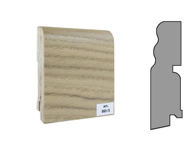 Плинтус шпонированный Finitura Dekor 100x30 №015 на otdelka1.ru