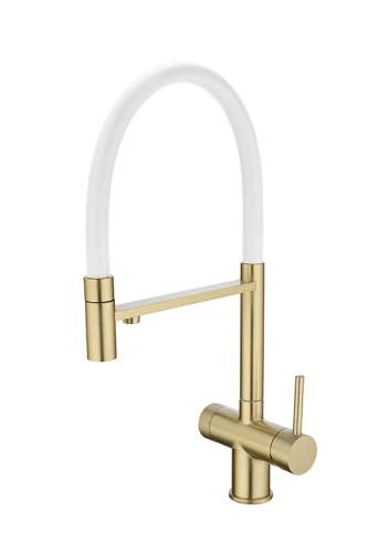 Смеситель EMAR EC-7024WHT Matt Gold на Otdelka1.ru