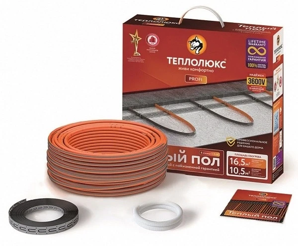 Кабель нагревательный Теплолюкс ProfiRoll 54,0 м/900 Вт на otdelka1.ru