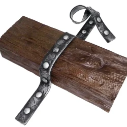 Ремень-имитация полосы кованного металла Уникс Т Серебро