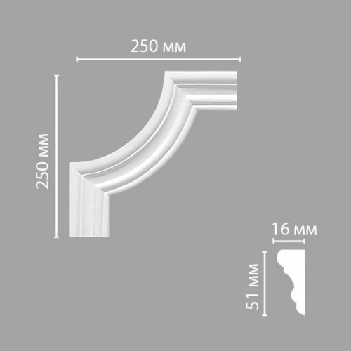 Угол декоративный Decomaster 97164-2 на otdelka1.ru