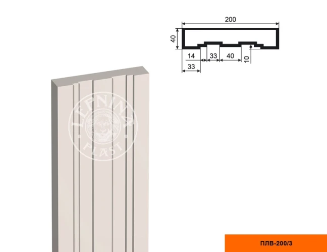 Составная пилястра тело LepninaPlast ПЛВ-200/3 на otdelka1.ru