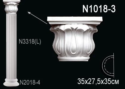 Полуколонна Perfect / Перфект N1018-3 на otdelka1.ru