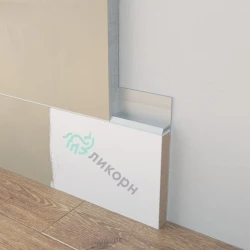 Вставка в скрытый плинтус МДФ Ликорн К-27.80 грунт 80 мм