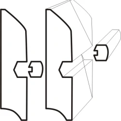 Плинтус массивный Паркетофф / Parketoff Мербау натур