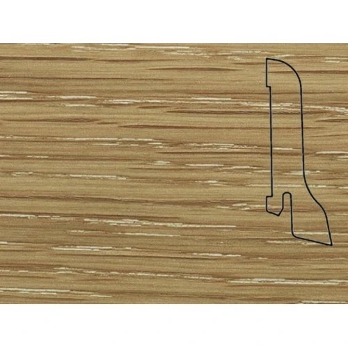 Плинтус шпонированный Педрос / Pedross Дуб затертый 60 х 22 мм на otdelka1.ru