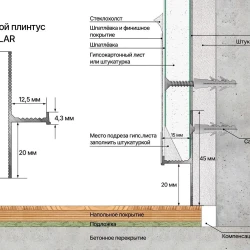 Теневой плинтус Laconistiq Regular Без покрытия
