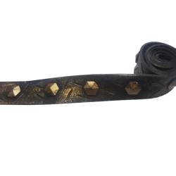 Ремень-имитация полосы кованного металла Уникс М Бронза