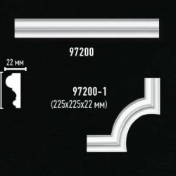 Угол декоративный Decomaster 97200-1