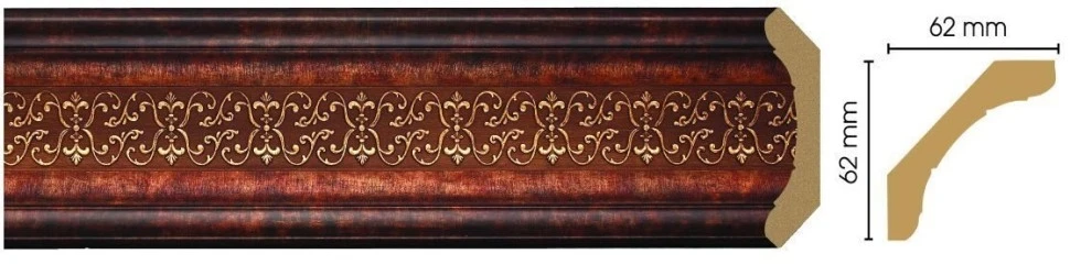 Карниз потолочный Decomaster 168-767 на otdelka1.ru