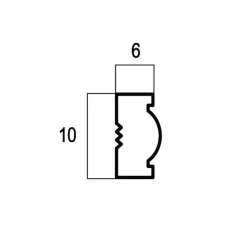 Молдинг Cosca 10 миндаль 107-11