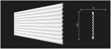 Стеновая панель 3D Decor Dizayn DD910 3м на otdelka1.ru