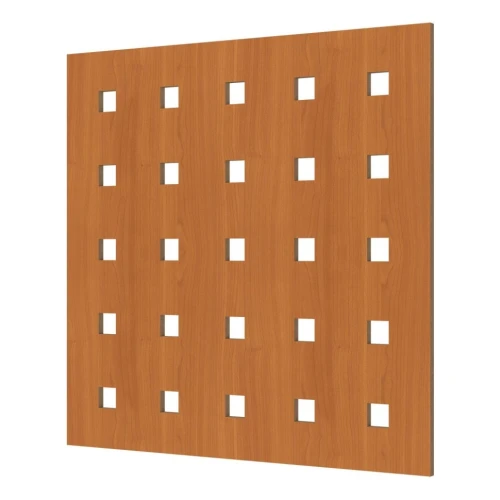 Перфорированная панель Cosca  Квадро 8-28 2070х930мм ХДФ вишня