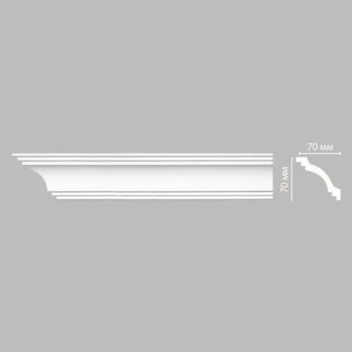 Потолочный плинтус Decomaster 96257F гибкий на Otdelka1.ru