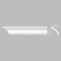 Потолочный плинтус Decomaster 96257F гибкий