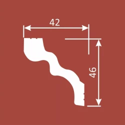 Карниз Cosca KX032 46х42 экополимер