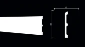 Плинтус полиуретановый Decor Dizayn DD706F на otdelka1.ru