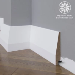 Плинтус МДФ эмаль белый Madest Decor 28-120-22