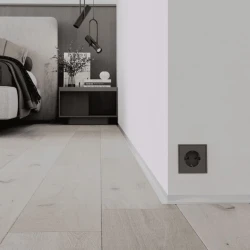 Микро плинтус Лайн Ликорн C-05.25.2 L-образный серебристый