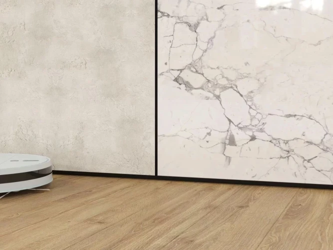 Теневой плинтус Laconistiq Reverse 2.0 Черный Муар на otdelka1.ru