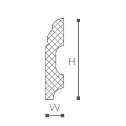 FB1 плинтус Wallstyl NMC 60х13х2000 мм