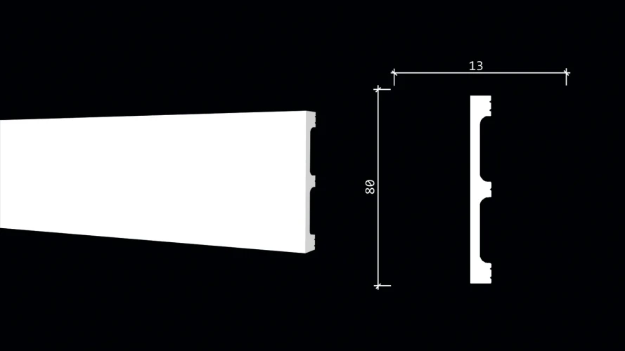 Плинтус полиуретановый Decor Dizayn DD708F на otdelka1.ru