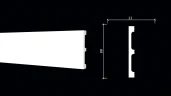 Плинтус полиуретановый Decor Dizayn DD708F на otdelka1.ru