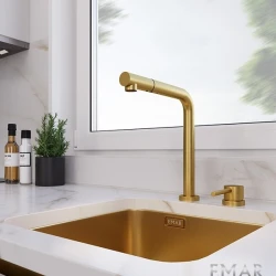 Смеситель EMAR ЕС-7027 PVD Gold