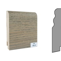 Плинтус шпонированный Finitura Dekor 100x30 №019