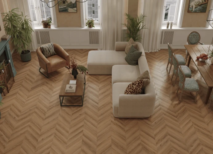 Кварц-виниловый Ламинат Tulesna Art Chevron 1011-3 Mare на Otdelka1.ru