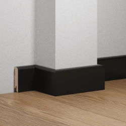 Плинтус МДФ Ликорн K-02 Глубокий черный