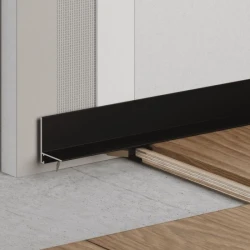 Микро плинтус Лайн Ликорн C-05.25.3 L-образный черный