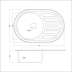 Мойка для кухни EMAR EM-7750