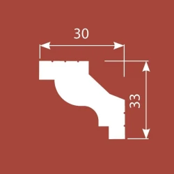 Карниз Cosca KX047 33х30 экополимер
