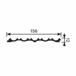 Панель Cosca RP003 156х12 2800мм Экополимер