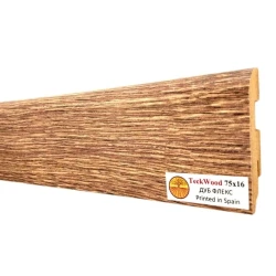 Плинтус МДФ Теквуд / Teckwood 75 мм Дуб Флекс